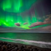 Nordlichterjagd mit dem Boot in Reykjavik