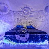 Übernachtung im Kirkenes Schneehotel.