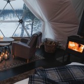 Arctic Glamping Dome im Camp Tamok.