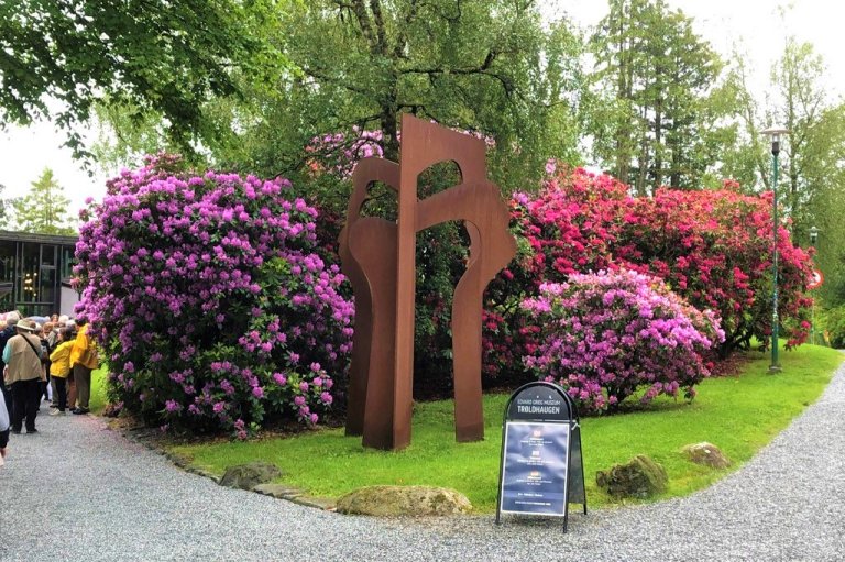 Entry to Edvard-Grieg-Museum Troldhaugen in Bergen