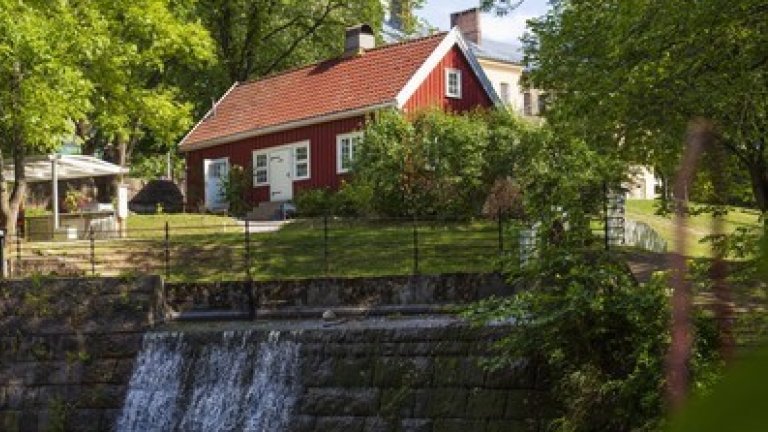 Das Café 'Hønse-Lovisas hus' am Akerselva